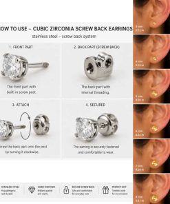gold cubic zirconia earrings