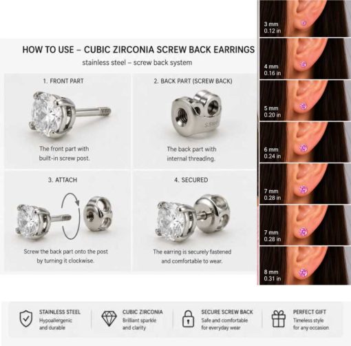 pink cubic zirconia earrings