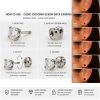 red cubic zirconia earrings