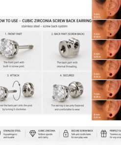 red cubic zirconia earrings