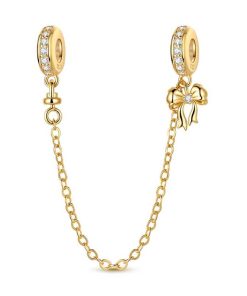 gold S925 safety chain