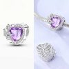 zircon heart charm