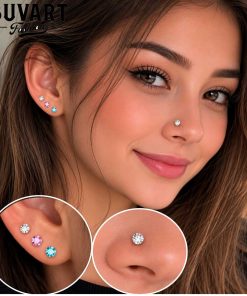 6 color earrings set