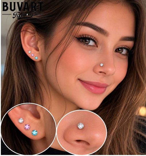 6 color earrings set