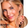 black magnetic earrings