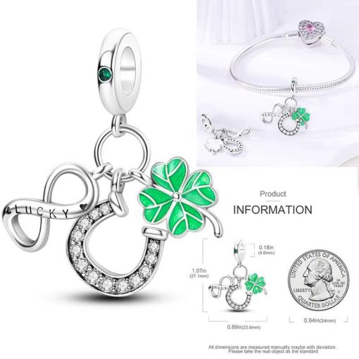 Pandora style lucky charm