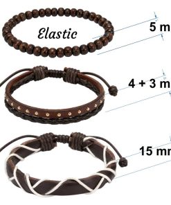 3 Piece Adjustable Bracelets detailed