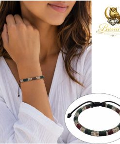Earth Tone Woven Cord Bracelet