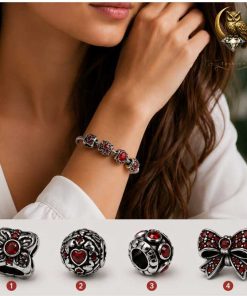 Retro Pink Fashion Charms