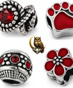 Vintage Red Retro Charm Collection detailed
