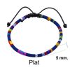 Colorful Woven Cord Bracelet detailed