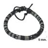 Black & White Woven Cord Bracelet detailed