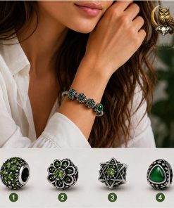 Retro Green Fashion Charms