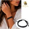 Black Braided Leather Bracelet