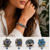 Retro Blue Fashion Charms