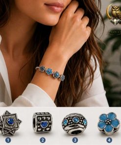 Retro Blue Fashion Charms