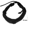 Black Leather Cord Bracelet detailed