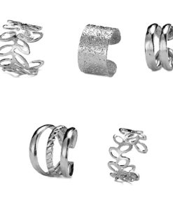 5-Piece Silver No Piercing detailed