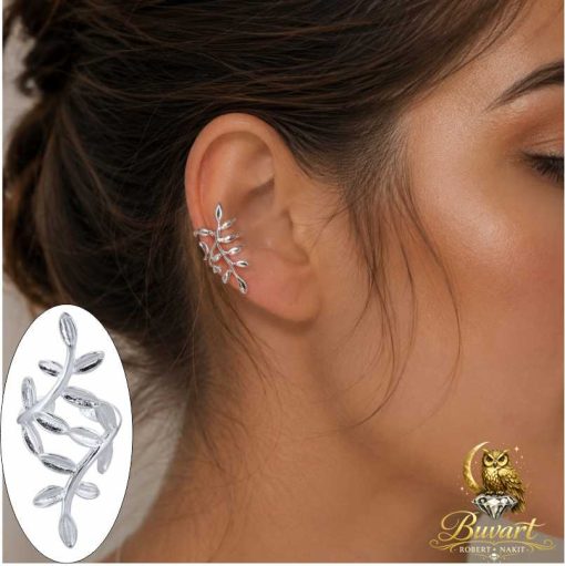 Olive Leaf No Piercing Ear Cuff
