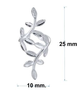 Olive Leaf No Piercing Ear Cuff detailed
