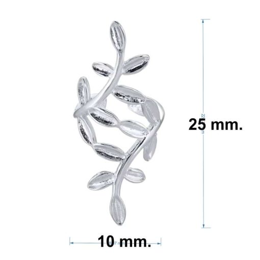 Olive Leaf No Piercing Ear Cuff detailed