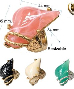 Gold MAXI Statement Rings detailed