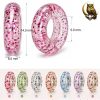 Retro Style Glitter Spacer Bead Set detailed