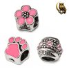 Retro Pink Fashion Charms detailed