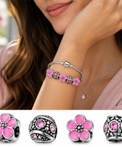 Retro Pink Fashion Charms