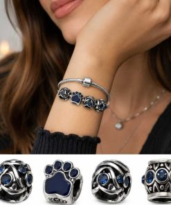 Retro Dark Blue Fashion Charms