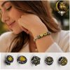 Vintage Style Yellow Crystal Charm Bead