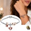 Rose Gold Love Story Charm Bracelet