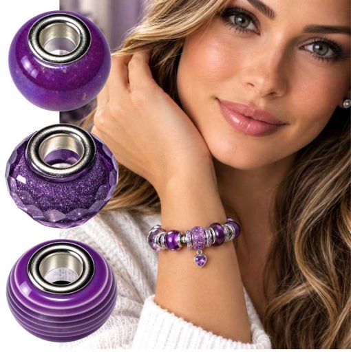 Retro Violet Charms – Rings