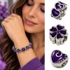 Retro Charms in Purple – Vintage Style
