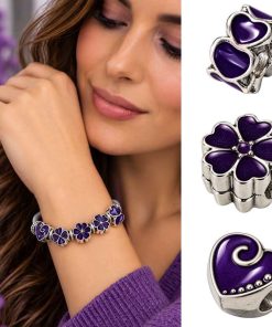 Retro Charms in Purple – Vintage Style