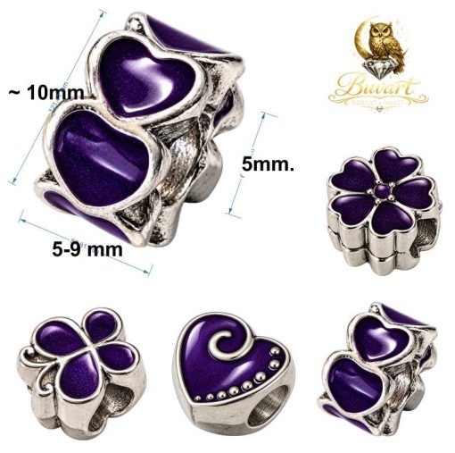Retro Charms in Purple –Detailed